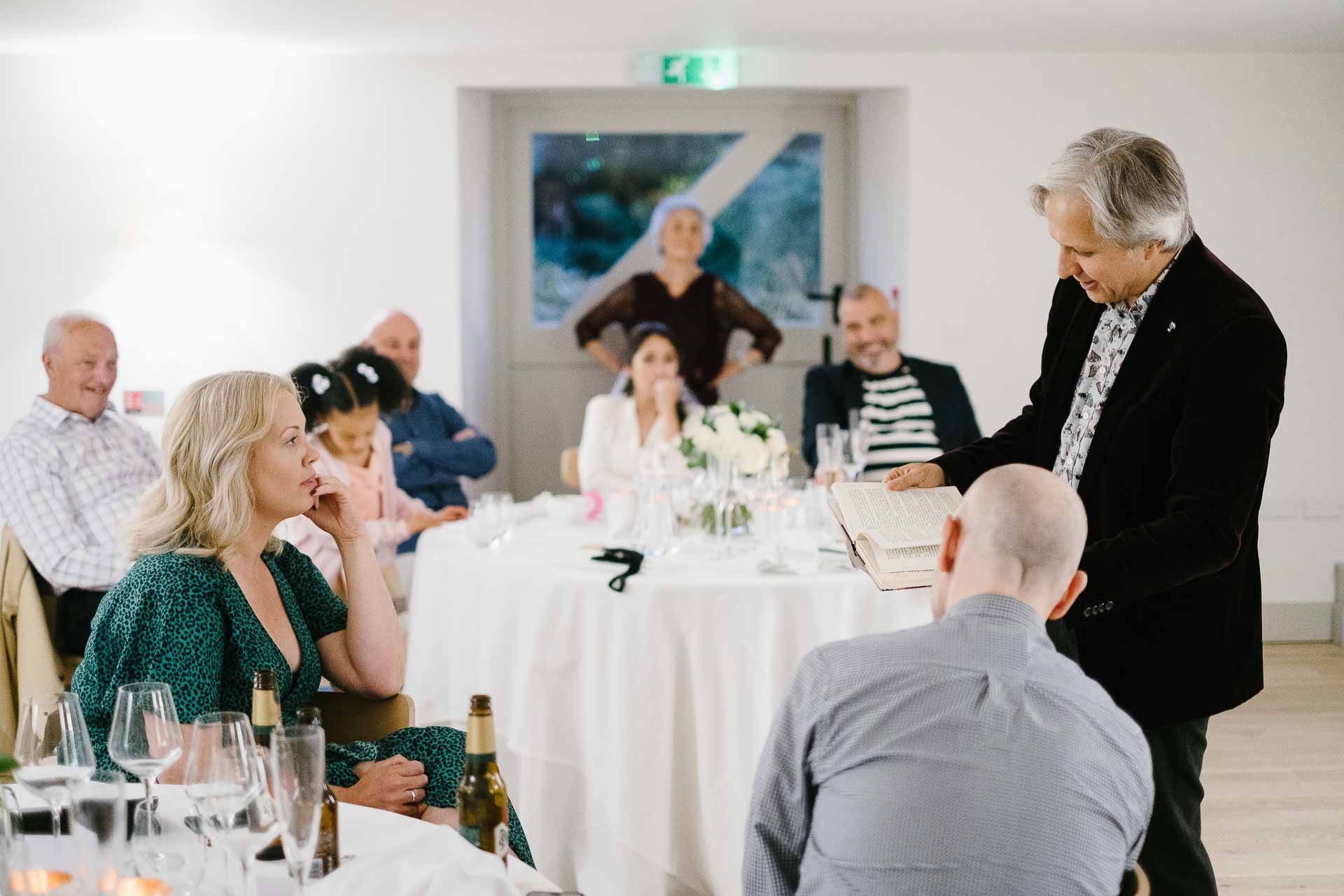 Mark Cairns - a mind reader and magician entertainer for weddings and events - wowing guests with his tricks during Adrian and Nadia's wedding reception. Photo by Des Dubber Photography, videography by Veiled Productions