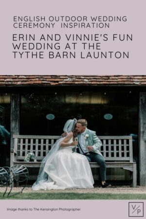 English outdoor wedding ceremony inspiration - Erin and Vinnie's fun wedding at The Tythe Barn Launton - Photography by The Kensington Photographer, Videography by Veiled Productions - Tythe Barn wedding videographer